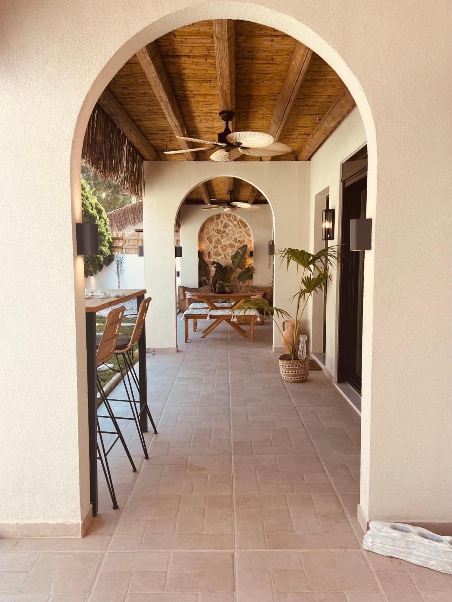 Naya Pool & Garden View Bungalow Koskinou  エクステリア 写真